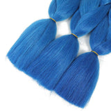 24“ New Fashion Braiding Hair Ombre Jumbo Braiding Hair Extension Jumbo Braids for Box Braids Twist Crochet Hair (Jumbo Braiding-6PCS, Blonde to Blue)