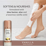 Pure Silk Vanilla Shea Butter Spa Therapy Shave Cream for Women, 7.25 oz, Pack of 6