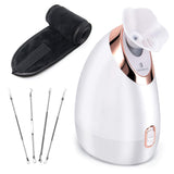 Facial Steamer, Nano Ionic Facial Steamer with Aromatherapy for Home Face Spa, Moisturizing Cleansing Pores