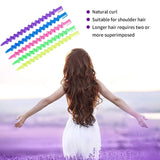100 Pieces Spiral Hair Perm Rod Spiral Rod Plastic Long Barber Hairdressing Styling Curling Perm Rod Hair Rollers Salon Tools for Women Girls