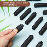 40 Pieces Satin Foam Rollers Hair Sponge Rollers Perm Rods Wave Curlers for Hairdressing Hair Styling Supplies (Black, 0.6 Inch)