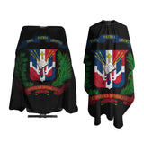 Coat Of Arms Of Dominican Republic Salon Hair Cutting Cape Cloth Barber Hairdressing Wrap Haircut Apron Cloth Styling Accessory For Unisex