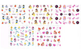 150 PRINCESSES Nail Art Sticker Decal