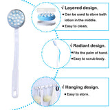 Long Handled Shower Brush, Bath Massaging Tool, Body Back Leg Massage Beads Bath Brush Scrub Shower Massager