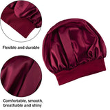 Duufin 11 Packs Sleeping Caps Satin Bonnets Hair Loss Cap Night Cap Salon Sleep Bonnet Cap Hat Hair Cover for Women