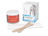 Hair Removal Sugar Waxing Kit Men + Women, All Natural (10 oz)