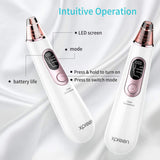 Blackhead Remover Pore Vacuum, Xpreen Pore Cleaner Facial Comedone Removal Extractor Kit and Skin Care Tool for Electric Pore Suction Face Cleanser, Beauty Device with LED Screen for Women Men Nose