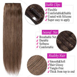 Clip in hair extensions human hair one piece human hair extensions 5 clips 100% Remy Human Hair Straight Light Auburn 22"(55cm) - 55g