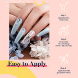 Beetles Gel Nail Polish Set- Summer Splish Splash Collection 6 Colors Bule Nail Gel Polish Kit Soak Off LED Lamp Gel Nail Kit Nail Art Manicure Salon DIY at Home