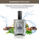 Premium After Shave by Scapicchio – After Shave & Anti Aging Serum for Sensitive Skin Care with Hyaluronic Acid, Tea Tree Oil, and Turmeric to help Moisturize, Soothe & Condition Skin - 3.4oz