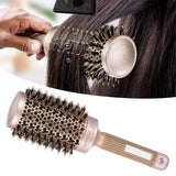 Ceramic Round Brush Gold Hair Brush Hairdressing Curling Hairstyle Brush 4 Different Sizes Professional Hairdressing Set(53mm)