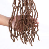 Nu Faux Locs 18Inches Pre-Looped Crochet Braiding Hair Synthetic Crochet Braids Hair Extensions Goddess (18inch, 27)
