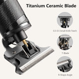 Hair Clippers for Men, Zero Gapped Hair trimmers, Anyfun T-Blade Trimmers for Hair Cutting, Cordless Hair Clippers Barber Clippers，USB Qucik Charge Waterproof Pro Li Trimmers，Easy to clean and use (Black)