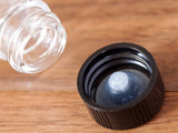 1 oz Clear Glass Wide Mouth Bottle with Phenolic Cap (6 pack) + Funnel