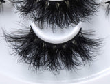 Lashes 25mm Mink Lashes Long Dramatic Full Volume Real 3D Mink False Eyelashes BEFACL