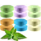 12 Shower Steamers with Strong Menthol Scent and Essential Oils - Eucalyptus, Lavender, Peppermint, Spearmint, Orange, Lemon - 2 oz/Each (12, Mix)