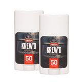 Ergodyne KREW'D 6354 Sunscreen Stick, Broad Spectrum SPF 50, Water Resistant, 1.5 oz, 2-Pack