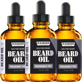 Fragrance Free Beard Oil & Leave In Conditioner, 100% Pure Natural for Groomed Beards, Mustaches, Moisturized Skin 1 Oz By Ranger Grooming Co By Leven Rose (Beard Oil)