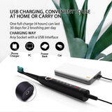Electric Toothbrush for Adults with Powerful Sonic Cleaning - Whitening Toothbrushes with Smart Timer, 5 Modes, 8 Brush Heads & A Travel Case, Dentist Recommended Rechargeable Sonic Toothbrushes Black
