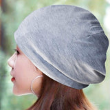 Satin Lined Sleep Cap Hair Sleeping Cap Hat Beanies Night Women Sleeping Cotton Cap