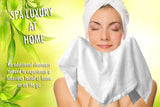 Bamboo Washcloths Muslin Face Cloth and Towel Set - Spa Facial Cloths Soft Muslin | Organic Facial Cloths Set Includes 2 Muslin Face Cloth and 2 Bamboo Facial Towels (2 pack)