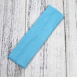 Headbands Hairband Cotton Soft and Stretchy Elastic Solid Color 12 Pcs Per Lot (Cherry Red)