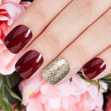 144 Pieces 6 Boxes Short Square False Nails Gradient Color Fake Nails Full Cover False Nails Press on Glossy Artificial Nails for Nail Salon Art DIY Decoration Supplies (Classic Pattern)