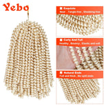 4 pack spring twist crochet braiding hair Ombre Colors Synthetic Hair Extension (#613)