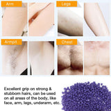 Wax Bean, 1000g/Bag No Strip Depilatory Arm Leg Hair Removal Hard Wax Waxing Beans Beauty Care(Purple)