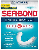 SEA-BOND Denture Adhesive Seals Original 30 Each (Pack of 5)