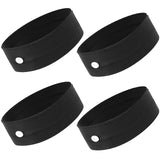 KinHwa Headband with Buttons for Face M-a-s-k Ear Protection M-a-s-k Holding Headband for Women Men Breathable & Stretchable 4 Pack Black