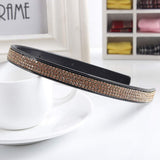 6 PCS Rhinestone Headband Headwear with Teeth Hair Hoop Head Band Hair Band Non-slip Teeth Hairband for Women (Four row crystal)