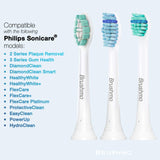 Brushmo Replacement Toothbrush Heads Compatible with Phillips Sonicare Electric Toothbrush Value Pack (8+2).