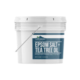 Tea Tree Epsom Salt (1 Gallon Bucket) by Earthborn Elements, Infused with Tea Tree Essential Oil, Skin Soothing, Foot Soak, Stress Relief, Aromatherapy