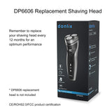 donlix Electric Shaver for Men Razor Mens Shavers 8500 RPM Head Cordless Rechargeable Waterproof 2 in 1 Beard Trimmer Wet and Dry Grey