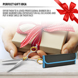 SHARF Professional 6.5’’ Straight Barber Scissors: Sharp 440c Japanese Stainless Steel Hair Cutting Shears For Men & Women| Gold Touch Series Clipping Scissors w/Easy Grip Handles