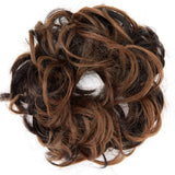 2pcs Hair Bun Extensions Wavy Curly Messy Donut Chignons Hair Piece Wig Hairpiece
