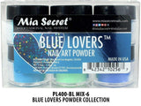 6PC Mia Secret Nail New Acrylic Art Powder New Collection (BLUE LOVERS)