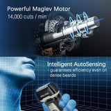 Men's 3D Floating Electric Shaver IPX7 Waterproof Quick Charge LCD Display Three Razor Head Wet Dry Qiuck Rechargeable Cordless Shavers,Cordless and USB Rechargeable