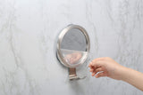 Ettori Fog-Free Shower Mirror Bathroom Fogless Shaving Bathtub Power Lock Suction