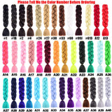 Jumbo Braids Colorful Synthetic Kanekalon Hair Extensions for DIY Crochet Box Braiding Blond 3Pcs 100g/Pcs 24Inches