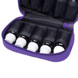 2 Pack Essential Oils Pouch Bag Holds 10 Bottles Fit Size 5ML, 10ML, 15ML Multiple Colors Perfect For Travel Fits Purse Smaller Size