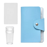 NICENEEDED Nail Art Stamping Kit With 1 Set Clear Jelly Nail Art Stamper With Scraper & Storage Bag Nail Stamping Head With A Lid Big Scraper For DIY Nail Art Stamping Plates