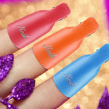 SIQUK 100 Pcs Nail Polish Remover Clips Soak off Nail Clips Acrylic Nail Polish Remover Clip Cap UV Gel Polish Removal Clips