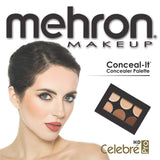 Mehron Makeup Celebré Pro-HD Conceal-It Palette, 6 Shades