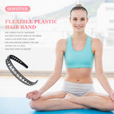 3 Pcs Rhinestone Crystal Hard Headbands, Double Row Non-Slip Teeth Stretchy Plastic Headband, Comfortably and sparkly Hair Band for Women Girls Lady Hair Accessories Tool