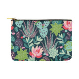 Artsadd Unique Debora Customize Carry-All Pouch with Zippered Cosmetic Cases Makeup Bag Travel Gear for Seamless Pattern with Succulents and Cactuses