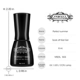 Perfect Summer Gel Nail Polish Set - 4 Colors Gel Polish, Base Top Coat,USB 24W UV LED Nail Dryer Lamp,14 Kinds of Nail Manicure Tools Starter Kit 8ML 0105