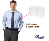 Kleinert’s Disposable Peel & Stick Absorbent Underarm Pads. 12 Pads (6 Pair) Style # MW-4900. Measures 5" W x 5 3/4" L. Discreet, Comfortable, Sweat Free, Odor Blocker, Peel and Stick Dress Shields