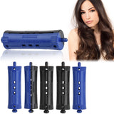 Hair Rollers with Rubber Band, 6Pcs Salon Standard Wave Rods Heat Perm Curling 1-6 Sizes Hair Clip Curlers DIY Hairdressing Tool for Girls Women(#3(2.5cm / 1.0inch))